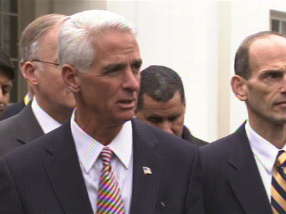 Video of Florida Governor Charlie Crist on the stimulus and jobs.