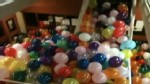 VIDEO:  May, 2012: Seniors at a Massachusetts high school used 3,300 balloons to fill a school staircase.