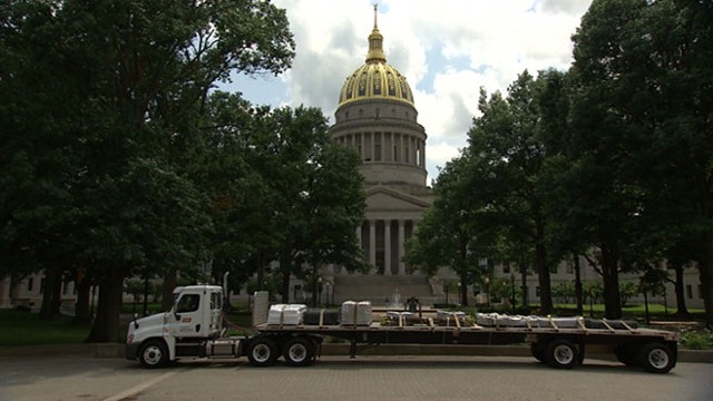 VIDEO: Lucky W.Va. Trucker Drives Flatbed to State Capitol for Unclaimed Money
