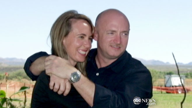 Exclusive Gabrielle Fords Husband Mark Kelly Talks To Abcs Diane