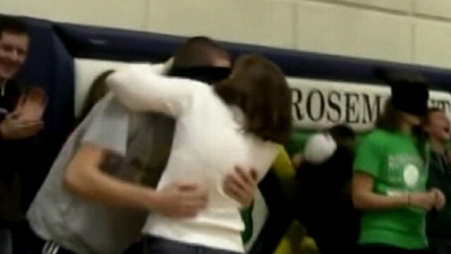 VIDEO:  2011: At a Minnesota high school, students were blindfolded, tricked into kissing their own parents.