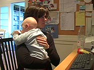 Elizabeth Vargas and tot
