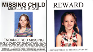 11 year-old Mikelle Biggs was alone for less than two minutes when she vanished on January 2, 1999, waiting for an ice cream truck in their Mesa, Arizona neighborhood. It would become the largest investigation in the states history.