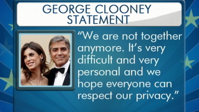 VIDEO: Clooney and Elisabetta Canalis call it quits after two years together.