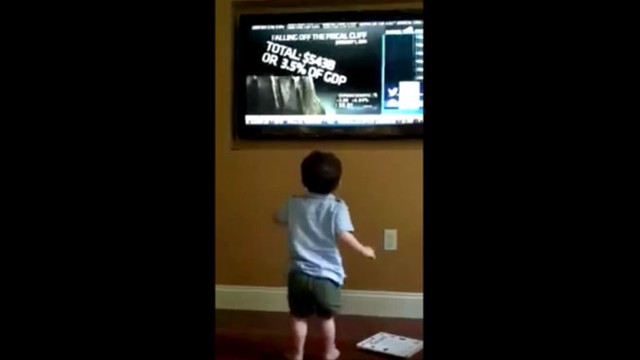 VIDEO: Little Boy Laughs at Fiscal Cliff