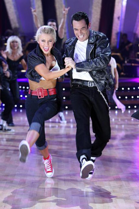 Julianne and Derek Hough 