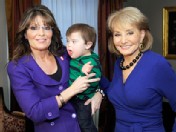 PHOTO Barbara Walters interviews former Vice Presidential candidate and Alaska Governor Sarah Palin for ABC News, Nov. 16, 2009.