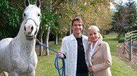 Barbara Walters with Patrick Swayze