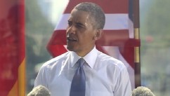 VIDEO: President Obama returns to Germany after five years, with noticeable differences.