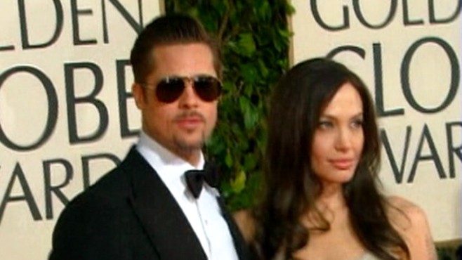 VIDEO: Angelina Jolie is mum about an inner-thigh tattoo that she says is meant for Brad Pitt.