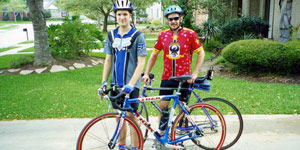 PHOTO Kent Whitaker, right, is shown with his son Bart. The two enjoyed going on bike rides, and appeared to have a close father-son relationship.