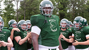 Photo: The Blind Side: Making This Seasons Surprise Box Office Smash Hit: Like the Real Michael Oher, Actor Quinton Aaron Was in Dire Straights Before Big Break