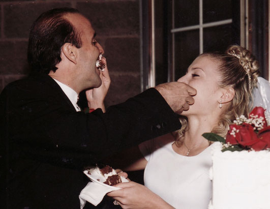 Photo: Douglas and Hilary Grant, formerly Dewitt, are shown on their wedding day, Oct. 23, 2001, just three weeks after Faylene Grant's death. 