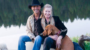 Patrick Swayze and Lisa Niemi