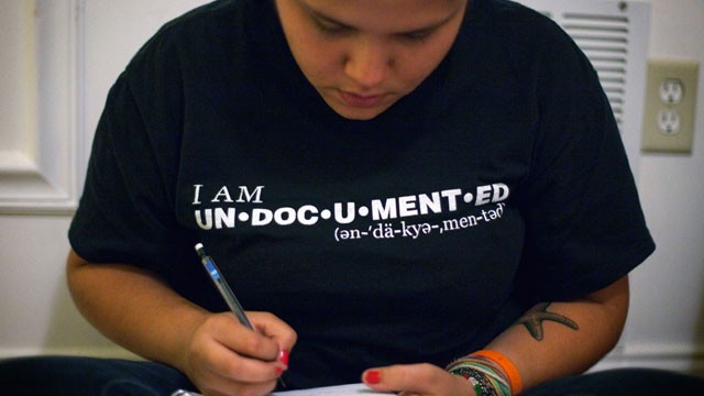 PHOTO: FILE - In this May 31, 2011 file photo, undocumented immigrant Georgina Perez attends a meeting organizing a rally where illegal immigrant high school students plan to tell their stories and 