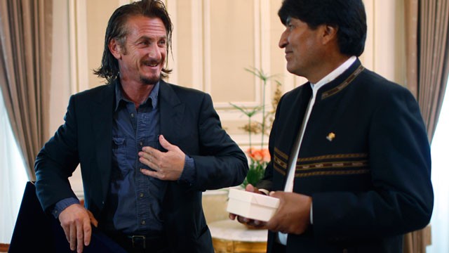 PHOTO: Sean Penn and Evo Morales