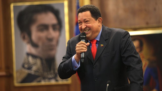 PHOTO: The 58-year-old former military officer Chavez won his fourth consecutive presidential bid Sunday and shows no signs of ballot fatigue.