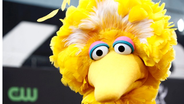 PHOTO: Big Bird, of the children's television show Sesame Street, was a big player in last night's debate.