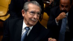 PHOTO: Former Guatemalan dictator (1982-1983) Efrain Rios Montt (86), is seen during his trial on charges of genocide committed during his regime, in Guatemala City on May 9, 2013.