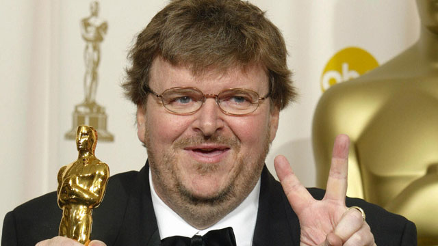PHOTO:  Comedian and documentary-maker Michael Moore .