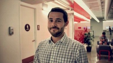 PHOTO: Alberto Cantor recently attained a masters in digital marketing from the Hult International Business School.  He could've tried to register to vote at the Venezuelan consulate in San Francisco. But he decided to keep his spot at a Caracas voting ce