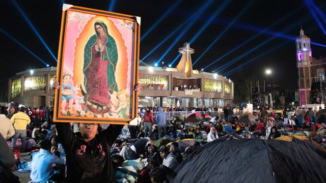 PHOTO: Annual festivities for the Virgin of Guadalupe began in Mexico City on Tuesday night, and will continue through Wednesday. Every year millions of people visit the Tepeyac religious complex in Mexico City.
