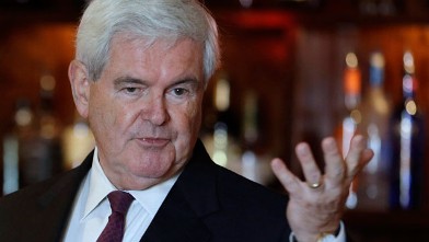 PHOTO: This Sept. 24, 2012 file photo shows former House Speaker Newt Gingrich speaking, in Kirkwood, Missouri.