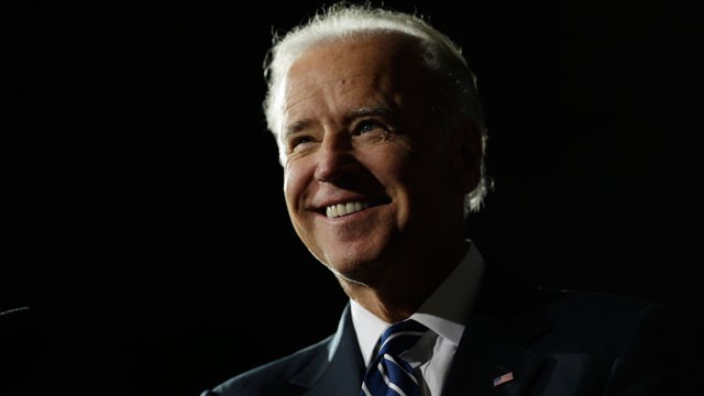 Vice President Joe Biden smiles during a campaign rally at the Covelli Centre, Monday, Oct. 29, 2012, in Youngstown, Ohio.