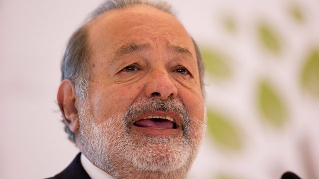 PHOTO:&nbsp;In a Monday, Jan. 14, 2013 file photo, Mexican telecommunications tycoon Carlos Slim speaks at the Soumaya museum in Mexico City. Forbes magazine said on March 4, 2013, that Mexico's Carlos Slim remains the world's richest man.
