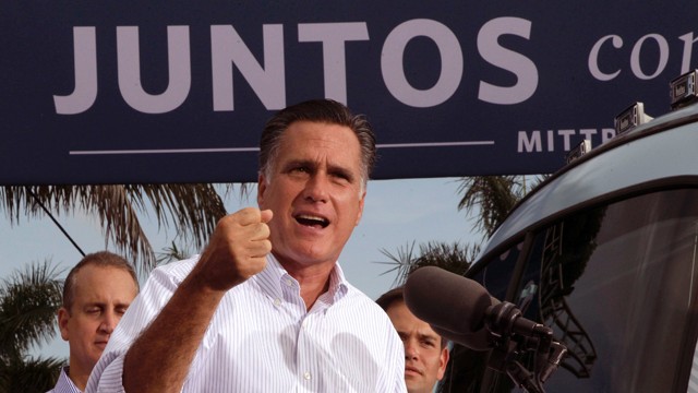 PHOTO: Romney speaks to Latino voters in Florida.
