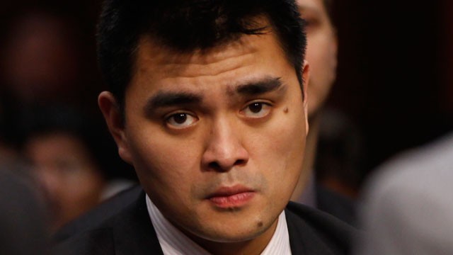 PHOTO:&nbsp;In this June 28, 2011 file photo, journalist and immigration reform activist Jose Antonio Vargas listens to testimony at a hearing regarding immigration reform in Washington. Vargas is an undocumented immigrant.