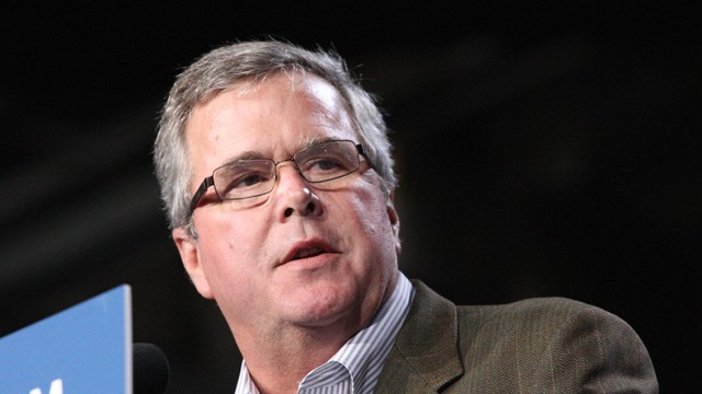 PHOTO:&nbsp;Former Florida governor Jeb Bush during the republican presidential candidate Mitt Romney at a campaign event at the University of Miami, Wednesday, Oct. 31, 2012, in Coral Gables, Fla.