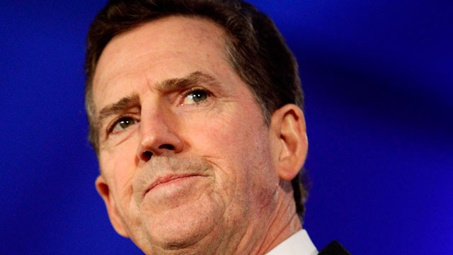 PHOTO: In this June 17, 2011 file photo, Sen. Jim DeMint, R-S.C. speaks in New Orleans. DeMint announced Thursday, Dec. 6, 2012 that he is resigning to take over at Heritage Foundation.