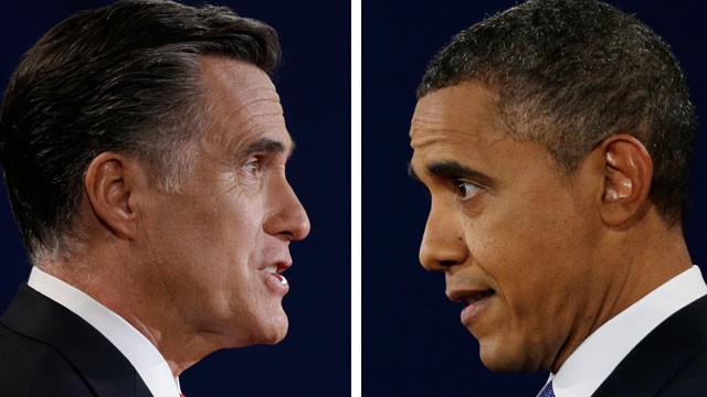 PHOTO: Romney Obama