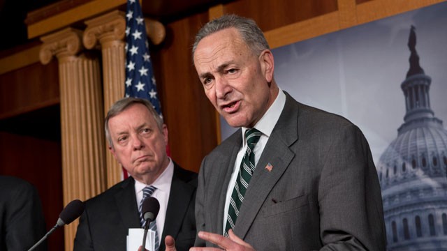 PHOTO:&nbsp;Sen. Charles Schumer, D-N.Y., right, and Sen. Dick Durbin, D-Ill., left, are part of a bipartisan group of senators negotiating an immigration overhaul.