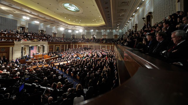 PHOTO: In this Jan. 24, 2012, file photo President Barack Obama delivers his State of the Union address on Capitol Hill in Washington.