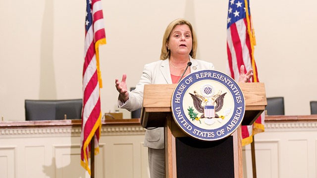 PHOTO: Rep. Ileana Ros-Lehtinen (R-FL), chair of the Committee on Foreign Affairs, held a press conference on Tuesday, September 13, 2011 to discuss legislation.