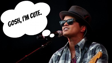 PHOTO:Â Gosh, Bruno Mars is cute. And talented to boot.