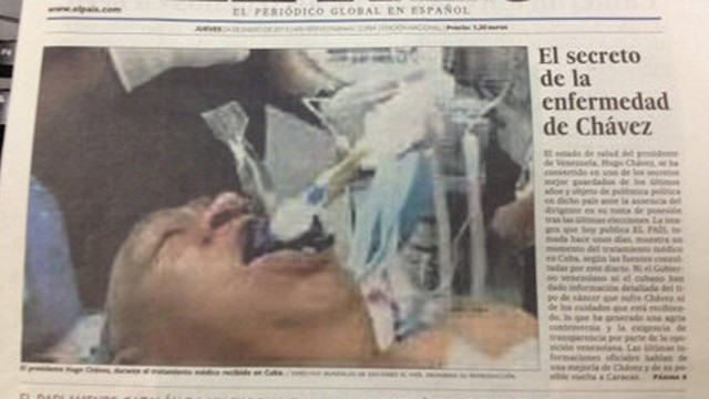 PHOTO: El Pais' front page on January 24 2013, edition which had to be removed from newsstands.