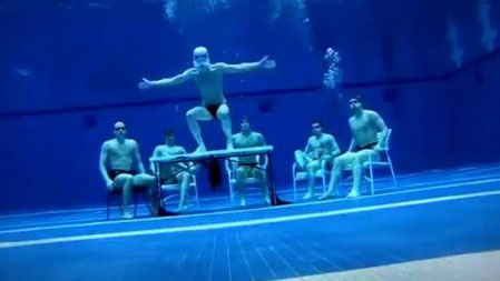 PHOTO: You can do it underwater, you can do it in the air. You can do the Harlem Shake, do it, do it anywhere.