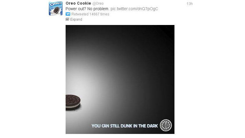 PHOTO: Oreo reminds us that snacking in the dark is just as delicious.
