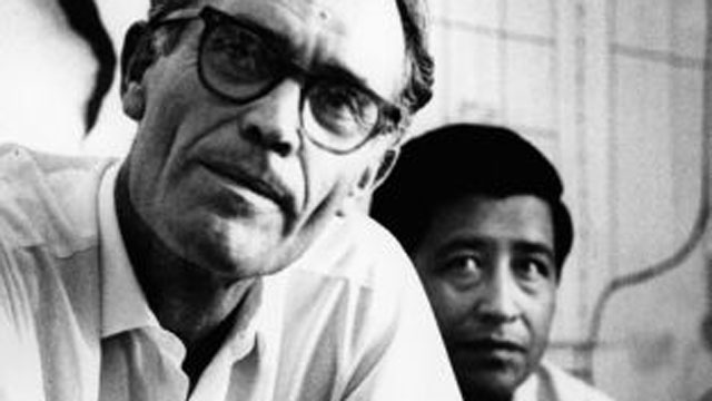 PHOTO: Fred Ross Sr. and Cesar Chavez