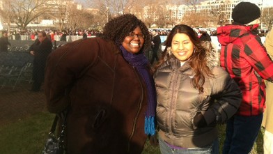 PHOTO: Washington state residents traveled to see the inauguration.