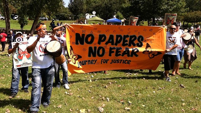 PHOTO: Increasingly, undocumented immigrants are coming out of the shadows.