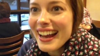PHOTO: Writer/comedian Steve Agee posted his (very short) interview with Gillian Jacobs