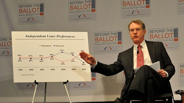 PHOTO:&nbsp;Conservative political consultant Whit Ayres speaks at a policy conference in 2010.