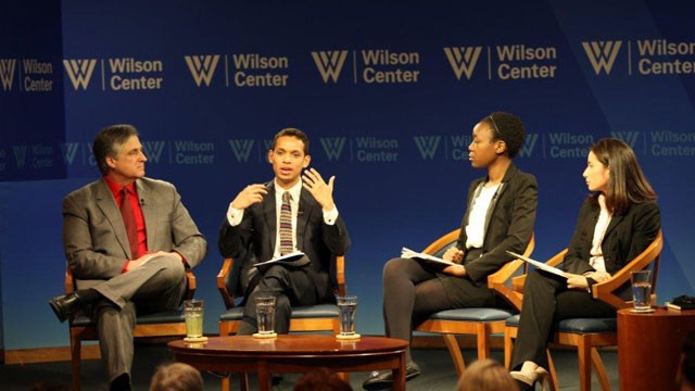 PHOTO: Georgetown students talk about life as undocumented immigrants at the Wilson Center in Washington, DC, on Feb. 21, 2013.