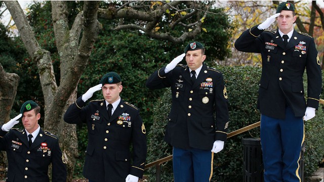 PHOTO: In 1961 President Kennedy authorized U.S. Army Special Forces to wear the Green Beret. They have since bee