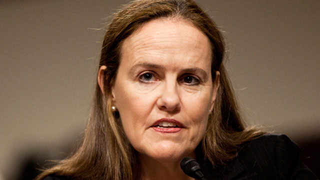 Michele A. Flournoy, US Under Secretary of Defense for Policy, speaks during a Capitol Hill hearing in 2011.