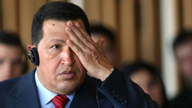 PHOTO: Hugo Chavez had a few theories to share.